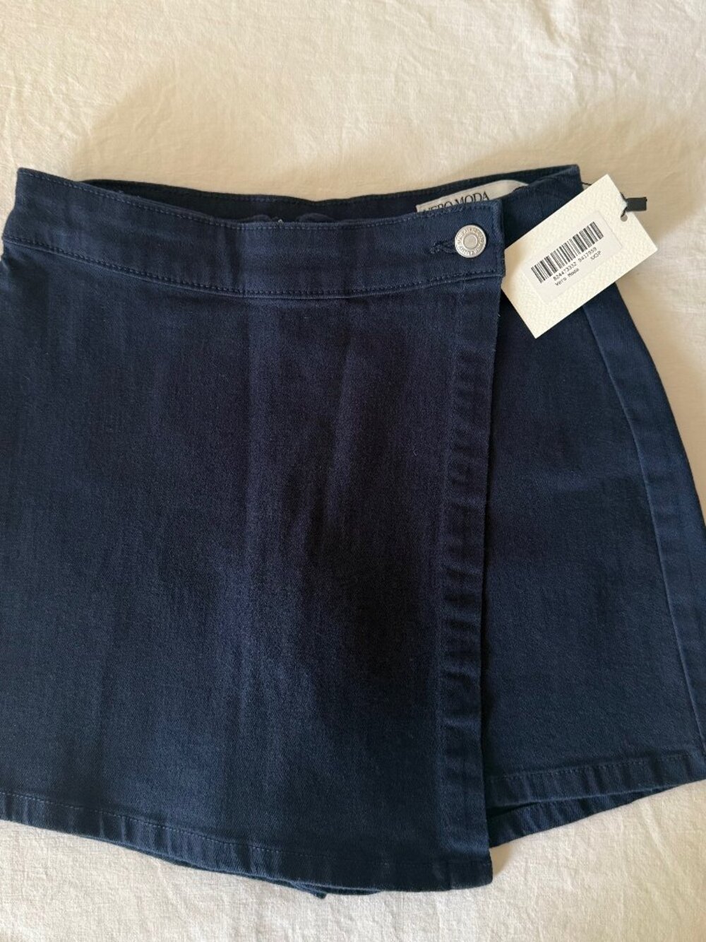 NWT Vero Moda Dark Wash Denim Wrap Skort size XXSP